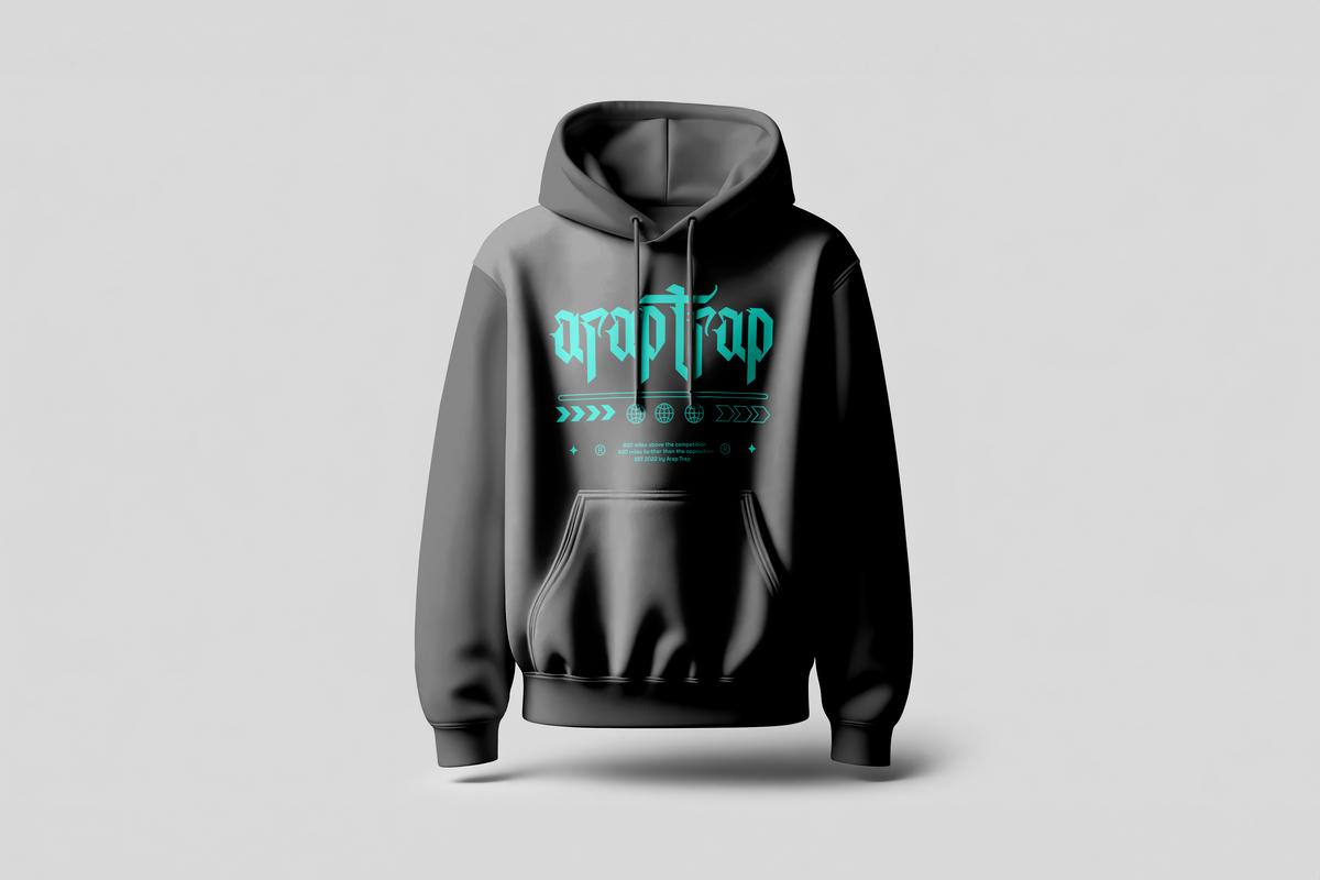 Arap Trap Old English Hoodie Image 2
