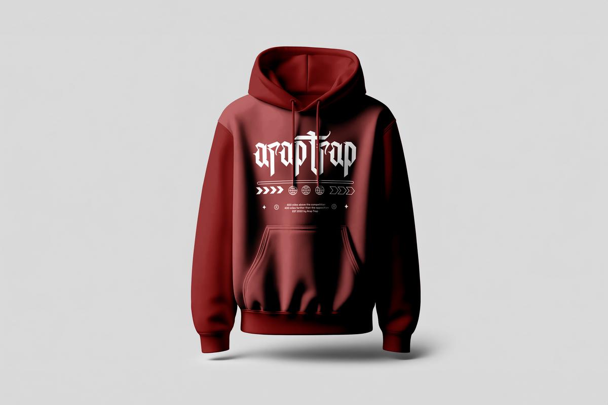 Arap Trap Old English Hoodie Image 6