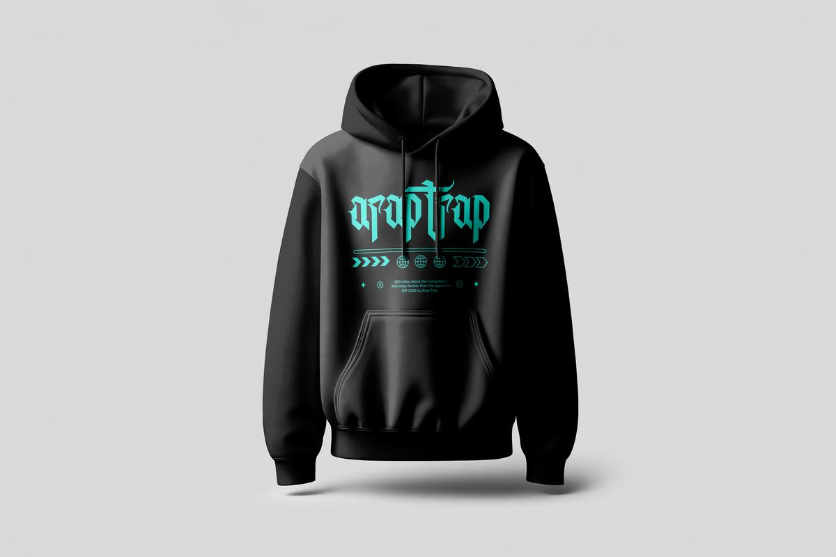 Arap Trap Old English Hoodie Image 7